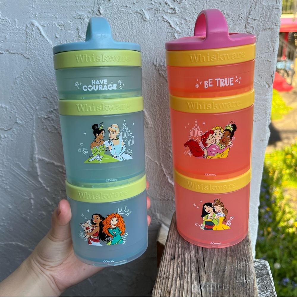 Disney Princess Whiskware Stackable Snack Pack Containers!